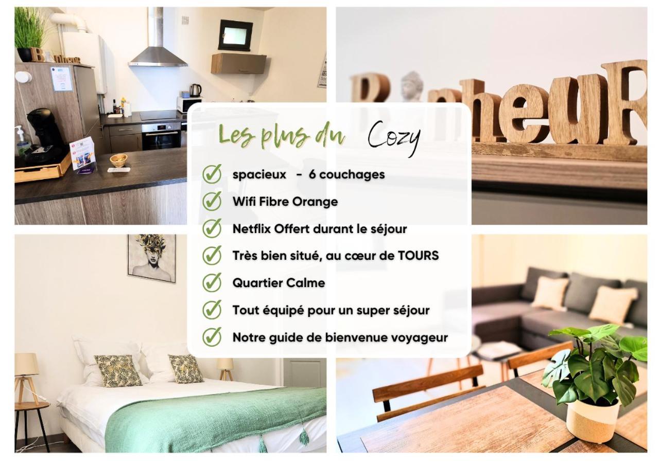 "Cozy Zen" 1 Grande Chambre - Calme - Arrivee Autonome - 6 Pers - Parking Gratuit Tours Dış mekan fotoğraf